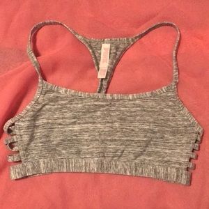 Victoria Secret PINK XS Grey Sports Bra